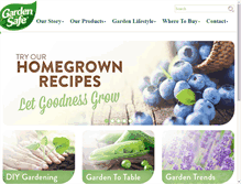 Tablet Screenshot of gardensafe.com
